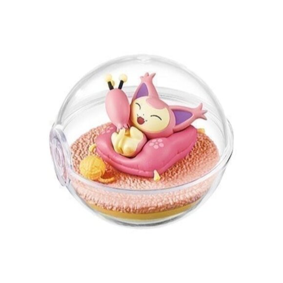 Skitty Pokemon ball TERRARIUM HAPPY EVERYDAY collectible Figure re-ment cute - Picture 2 of 4
